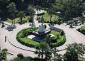 Potret alun-alun Kota Kediri. Foto: sampaikanradio.wixsite.com @kediringangenin