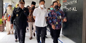 Kunjungan Menkes RI di RSUD dr Iskak Tulungagung. Foto: Bacaini/Setiawan