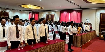 Pelantikan Panwaslu Kelurahan/Desa se-Kabupaten Mojokerto. Foto: Ist