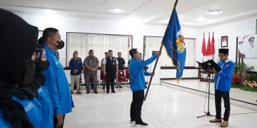 Pelantikan kepengurusan DPD KNPI Kabupaten Kediri periode 2022-2025. Foto: Ist