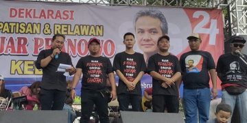 Deklarasi dukungan Ganjar Pranowo Capres 2024. Foto: Bacaini/AK.Jatmiko