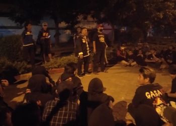 Ribuan Pesilat Geruduk Polsek Sooko Mojokerto