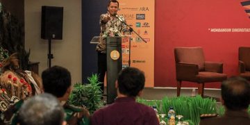 Asisten Perekonomian dan Pembangunan Pemkot Kediri, Ferry Djatmiko saat hadiri Muscab V BPC Hipmi. Foto: Ist