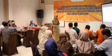 Sosialisasi Pengesahan Peraturan Perusahaan Dinkop UMTK Kota Kediri. Foto: Ist