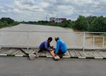 Jelang HUT Ke-154, Jembatan Lama Kediri Direnovasi
