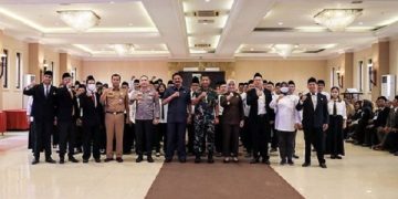 Pelantikan Panwaskel Kota Kediri. Foto: Ist