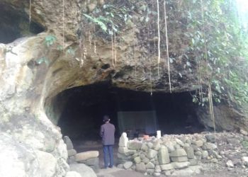 Penampakan Gua Gembyang Mojokerto. Foto: Bacaini/Fio