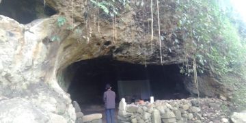 Penampakan Gua Gembyang Mojokerto. Foto: Bacaini/Fio