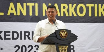 Abdullah Abu Bakar saat hadiri Pelantikan Pengurus DPC Granat Kota Kediri. Foto: Ist