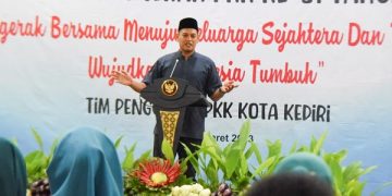 Wali Kota Kediri, Abdullah Abu Bakar pada acara HKG PKK ke-51. Foto: Ist