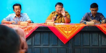 Kadinsos Kota kediri, Paulus saat Rakor Penyaluran BPNT Melalui Himbara dan PT Pos. Foto: Ist