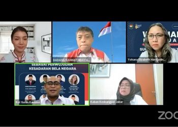 Webinar Kemendagri ‘Sukseskan Pemilu dan Pilkada 2024 Sebagai Perwujudan Kesadaran Bela Negara’. Foto: Ist