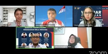 Webinar Kemendagri ‘Sukseskan Pemilu dan Pilkada 2024 Sebagai Perwujudan Kesadaran Bela Negara’. Foto: Ist
