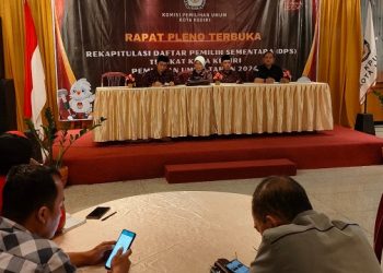 KPU Kota Kediri Gelar Rapat Pleno Rekapitulasi DPS