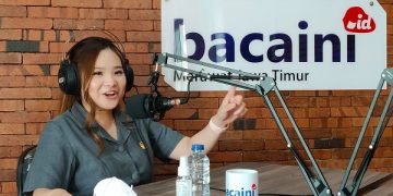 Regina Suwono saat podcast di kantor Bacaini.id 2020 lalu. Foto: Bacaini