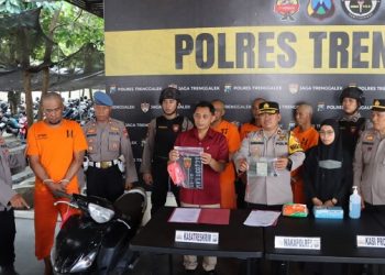 Gasak Motor Mio, Komplotan Curanmor Trenggalek Diringkus
