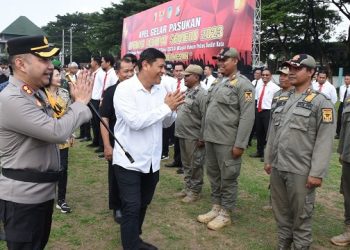 Wali Kota Kediri Pimpin Apel Gelar Pasukan Operasi Ketupat Semeru 2023