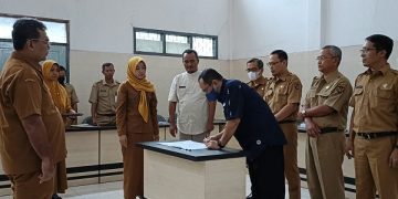 Penandatanganan Perjanjian Kerjasama Pemanfaatan Data Kependudukan Tahun 2023. Foto: Ist