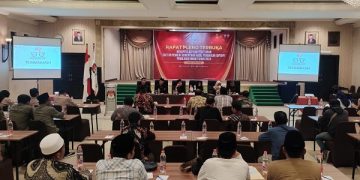 Rapat pleno terbuka KPU Kota Kediri. Foto: Bacaini/AK.Jatmiko