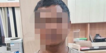SM, pelaku pembobolan toko kelontong yang berhasil diamankan polisi. Foto: Bacaini/AK.Jatmiko