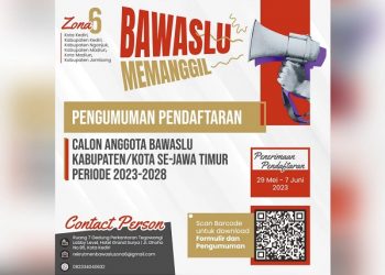 poster pendaftaran anggota bawaslu