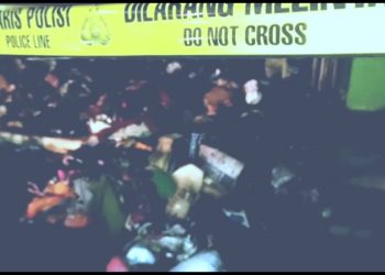 Kondisi barang dagangan usai kebakaran. Foto:bacaini.id/AK. Jatmiko