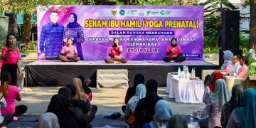 Kegiatan senam bumil di Taman Sekartaji. Foto: Ist