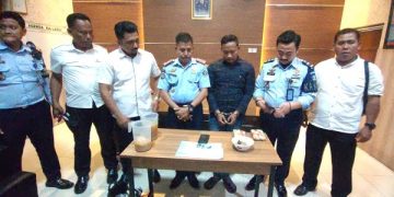 Bambang, pelaku penyelundupan sabu ke Lapas Kediri. Foto: Bacaini/AK.Jatmiko