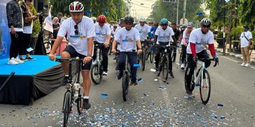 Gowes Sehat Ceria "Sepedaan Heritage - Cepat Pakai QRIS Aja" . Foto: Ist
