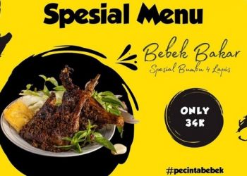 Promo Makan Gratis Dapat Uang Tunai di Bebek Trisno Kediri