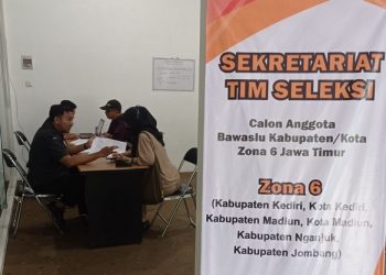 Sekretariat tim seleksi Bawaslu Zona 6. Foto:Bacaini/HTW