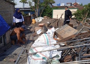 Kondisi rumah Siti Aisyah usai kebakaran. Foto: Ist