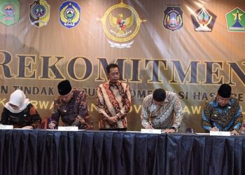 Wali Kota Kediri Tanda Tangani Rekomitmen Penyelesaian TLRHP