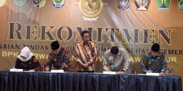 Penandatanganan rekomitmen penyelesaian TLRHP. Foto: Ist