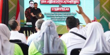 Mas Dhito dalam acara deklarasi ODF di kawasan wisata Kali Bendo, Ringinrejo. Foto: Ist