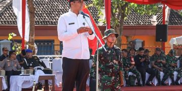 Ferry Djatmiko pada upacara pembukaan TMMD ke -117. Foto: Ist