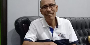Kepala Bakesbangpol Tulungagung, Bambang Triono saat menjelaskan terkait dana banpol. Foto: Bacaini/Setiawan