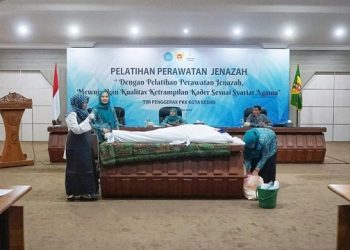 Kegiatan pelatihan pemulasaraan jenazah. Foto: Ist