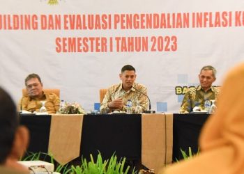 Wali Kota Kediri Bersama TPID Evaluasi Program Pengendalian Inflasi