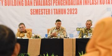 Kegiatan Capacity Building dan Evaluasi Pengendalian Inflasi Kota Kediri Semester 1 tahun 2023. Foto: Ist