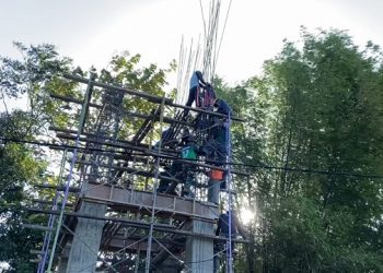 Tandon Air di Lebak Tumpang jadi Sasaran TMMD 117 Kodim 0809 Kediri