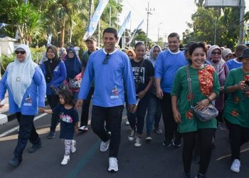 Jalan santai memperingati Hari Koperasi Nasional ke-76. Foto: Ist