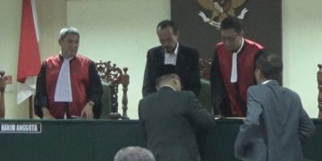 Sidang perdana gugatan kepada PBNU di PN Jombang. Foto: Bacaini/Syailendra