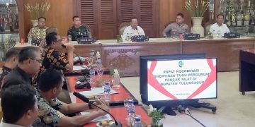 Rapat koordinasi Forkopimda Tulungagung. Foto: Bacaini/Setiawan