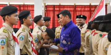 Pelepasan Kontingen Kota Kediri pada RAINAS XII. Foto: Ist