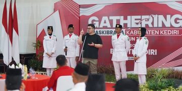 Mas Dhito pada acara ramah tamah bersama 74 Paskibraka. Foto: Ist