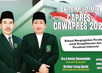 PKB Kediri Kenalkan Pasangan AMIN Lewat Jalan Santai