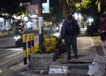 Mas Dhito Instruksikan Pengecekan Beton Penutup Gorong-gorong