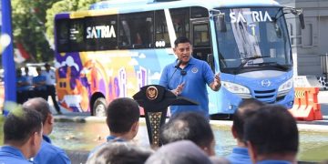Launching Bus Satria di Memorial Park Kota Kediri. Foto: Ist