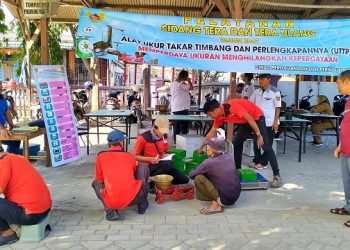 Layanan Tera Ulang Alat UTTP di Pasar Banjaran Kota Kediri. Foto: Ist